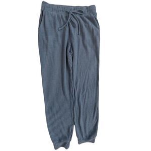 Socialite blue waffle knit joggers